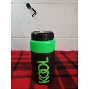 Vintage Kool Cigarettes Water Bottle Koozie Minisport Bottle Green Black EUC